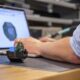 Person on Autodesk Inventor with part model