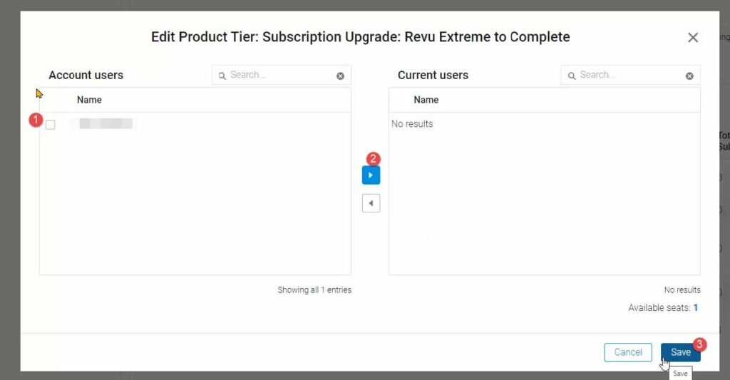 Saving User Tiers