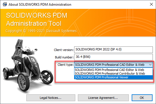Selecting a PDM License Type - solidnetwork license manager